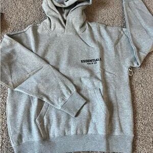 Essentials Gray Hoodie for Men